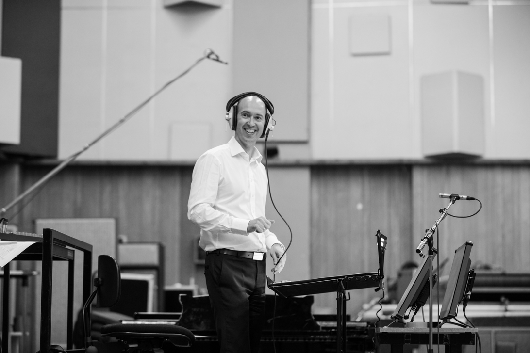 Choral conductor Mark Ford at Abbey Road Studios